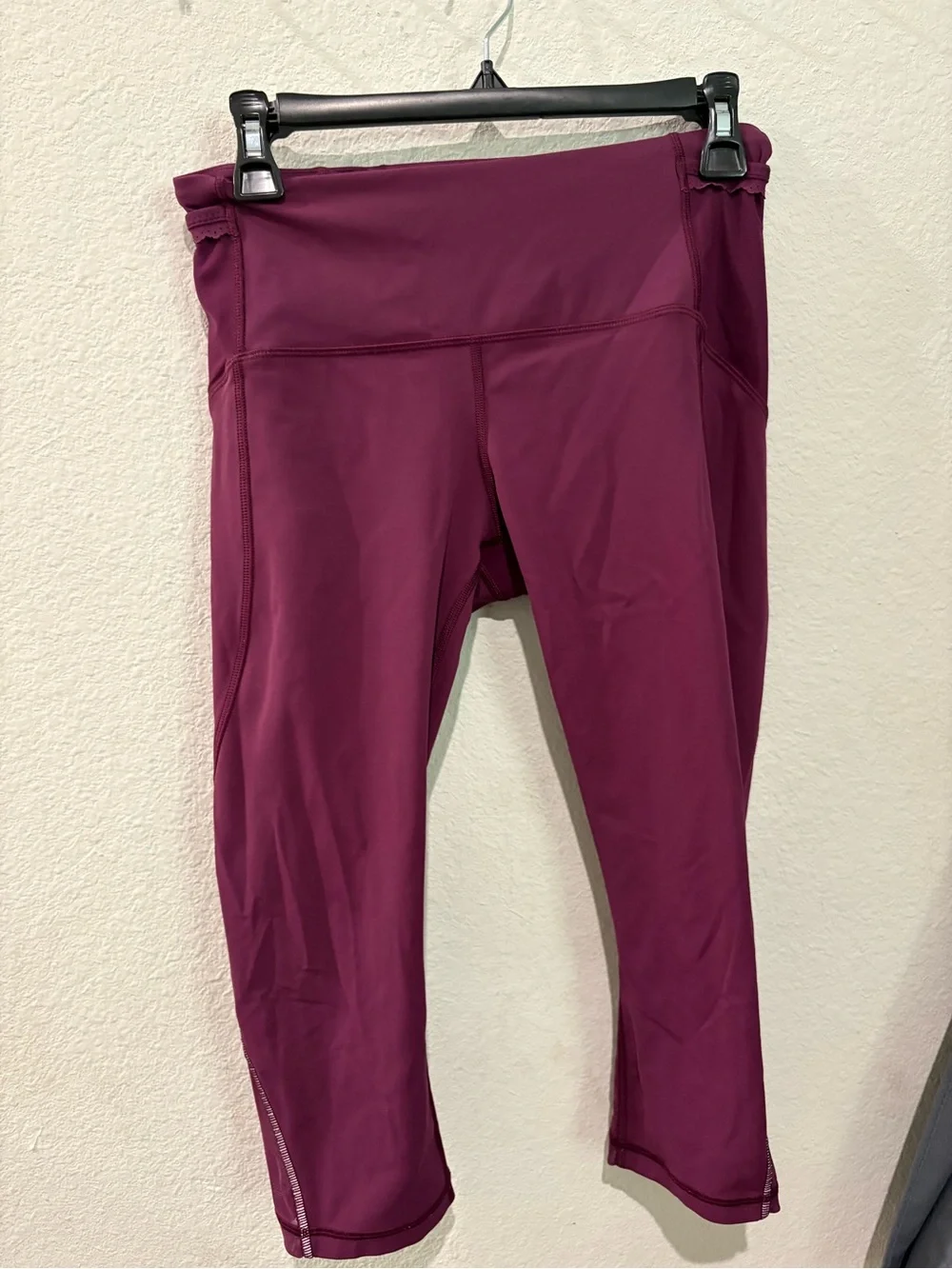 lululemon athletica Deep Plum High-Rise Crop Leggings